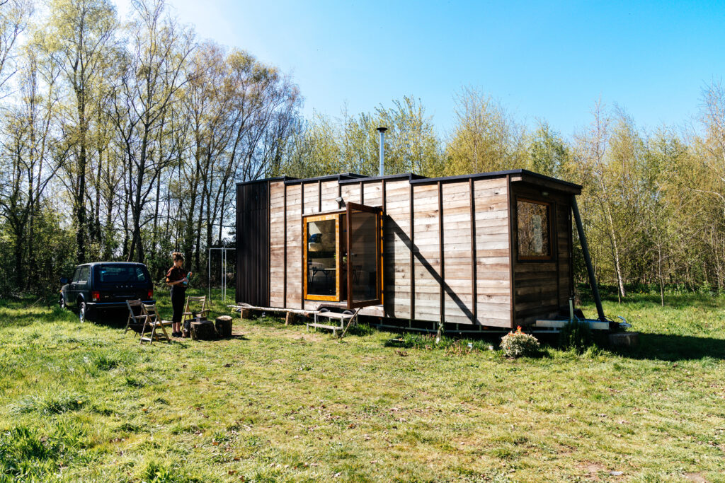 tiny house in de natuur