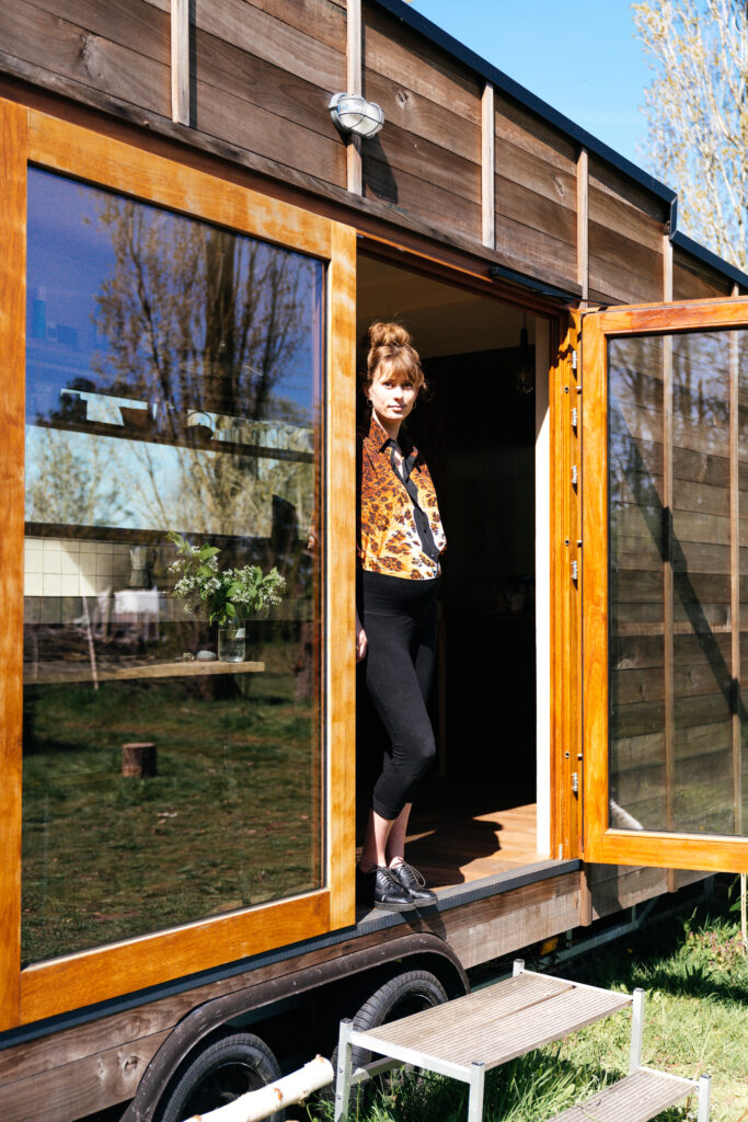 Jill in haar tiny house